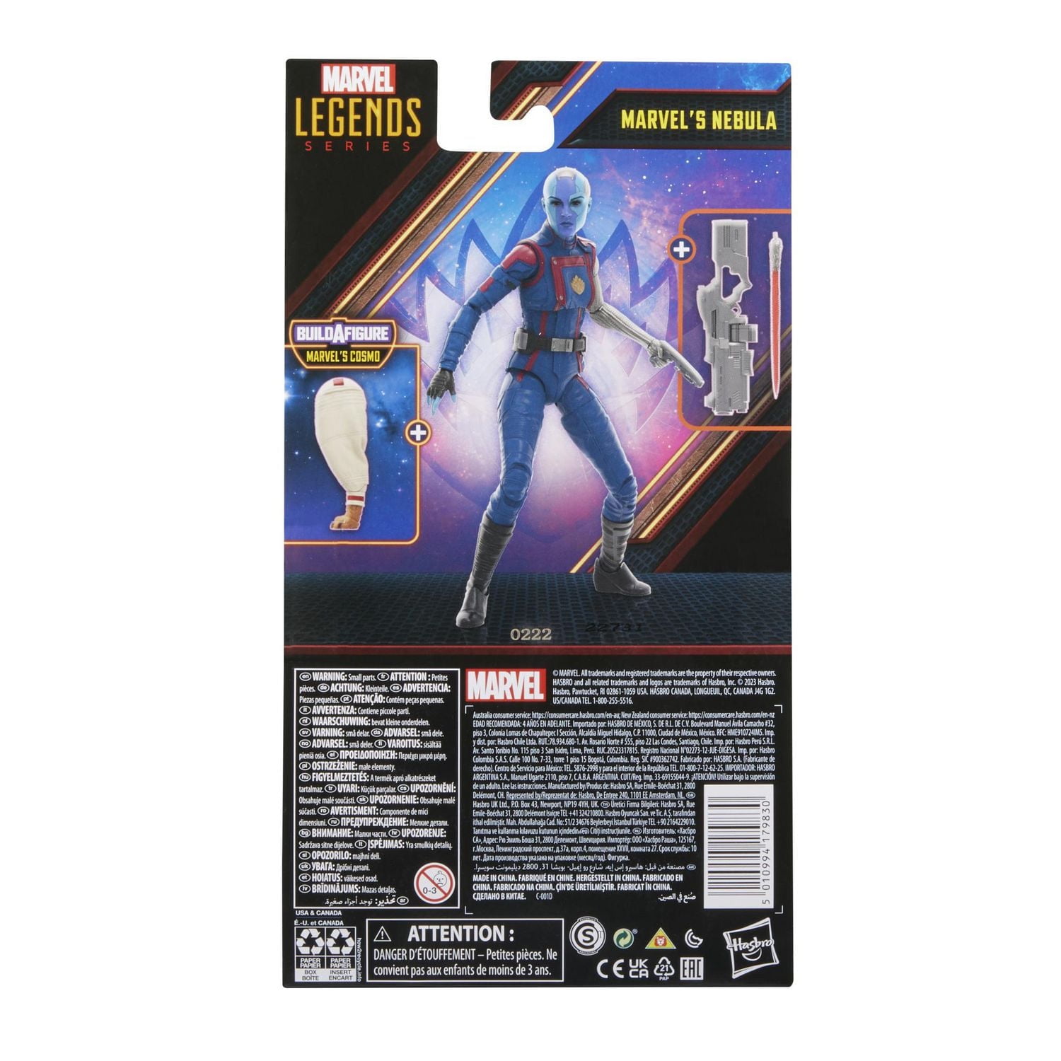 Marvel Legends Series, Marvel's Nebula, Gardiens de la galaxie Vol.3, figurine de collection de 15 cm, jouet à partir de 4 ans