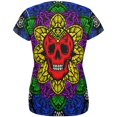 thumbnail image 2 of Halloween Demon Skull Mandala All Over Womens T Shirt, 2 of 2