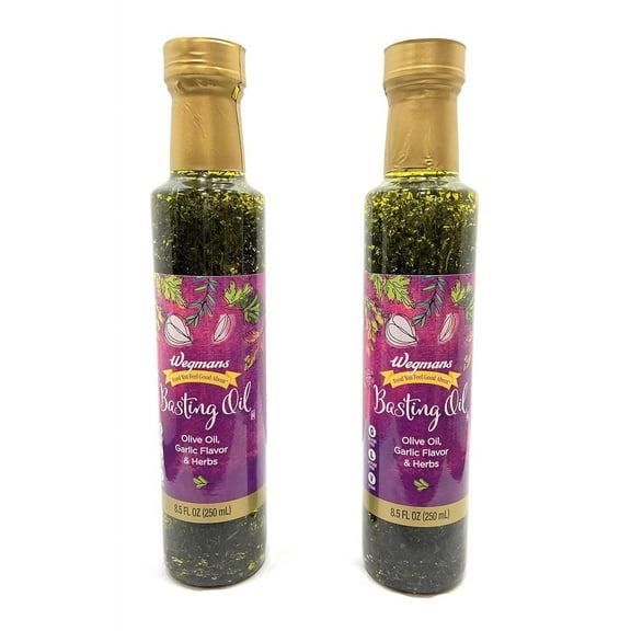 Wegmans Basting Oil, Garlic and Herb 2-Pack (8.5oz each)