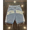 thumbnail image 3 of Pantalones vaqueros holgados estilo retro americano, estilo punk, informales, por encima de la rodilla, para hombres y mujeres, ropa de calle gótica Y2k, pantalones cortos de baloncesto, 3 of 5