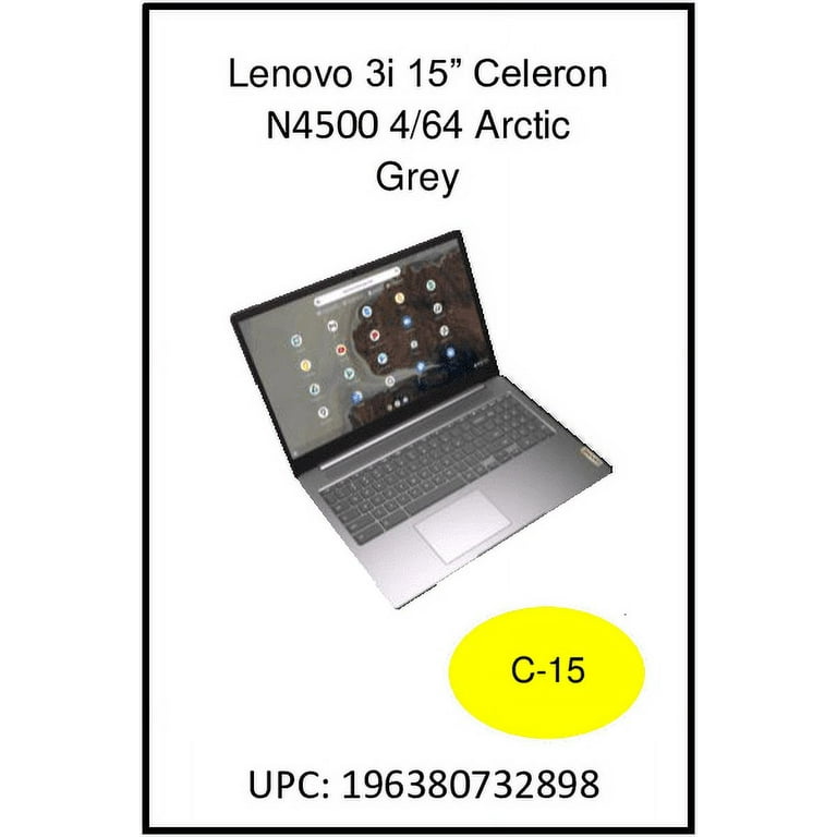 Grey, N4500, 4GB Lenovo eMMC, Ideapad 64GB RAM, Chromebook, 15.6\