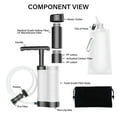 thumbnail image 3 of Tomshine Water Purification System for Survival - Lightweight Hand-Pump Portable Water Filter for Backpacking Hiking Camping Water Filtration,White, 3 of 7