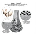 thumbnail image 3 of Dog and Cat Sling Carrier - Reversible Puppy Carrier Purse with Storage Pocket, Hand-Free Dog Sling Carrier for Carry Small Dogs and Cats Gray, 3 of 7