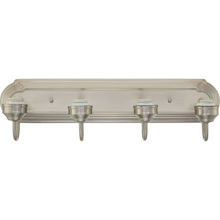 Westinghouse 6301100 4 Light Brushed Nickel Interior Wall Fixture
