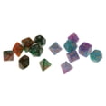 thumbnail image 1 of Dados Poliédricos De 14 Piezas Para Juegos De De Juegos De De Enseñanza De Matemáticas RPG Hugo 7 dados poliédricos, 1 of 10