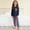Purple, variant on Cethrio Girls 2 Piece Pajama Sets, Crew Neck Long Sleeve Pullover Girls' Sleepwear Loungewear Light Blue Size 7-8