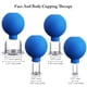 thumbnail image 2 of Juego de ventosas BBTO 4 tazas de silicona y vidrio para cuerpo y cara (azul), 2 of 6