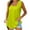 Yellow, variant on lmcalzta Womens Summer Tank Tops Square Neck Loose Fitting Stretch Breathable Comfy T Shirts Solid Color Tees
