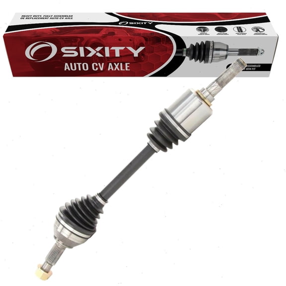 Sixity Front Left CV Axle compatible with Nissan Rogue Select 2014-2015 - Driver Side Complete Axle Shaft Assembly