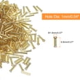 thumbnail image 2 of 1200Pack Bugle Beads, 6.8x1.8mm Golden Tube Spacer Beads Lined Glass Beads for Jewelry Making, 2 of 6