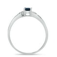thumbnail image 5 of 14k White Gold Oval Sapphire And Diamond Ring, 5 of 6