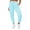Blue, variant on Diconna women's loose track pants high waist solid color training jogging pants
