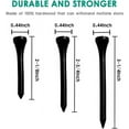 thumbnail image 3 of THIODOON Golf Tees Professional Natural Wood Golf Tees Pack of 100, Golfing Tees Multiple Colors Size 3-1/4 inch, 2-3/4 inch or 2-1/8 inch, Tall Golf Tees Bulk Reduce Side Spin and Friction, 3 of 5