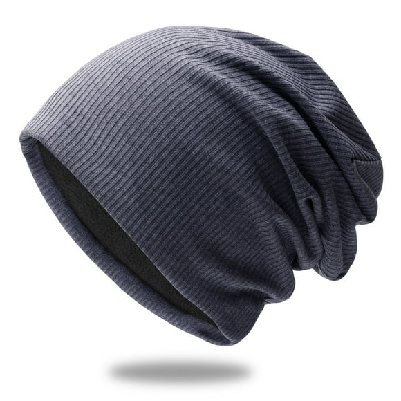Bunenne Mens Beanies Chemo Headwear for Women Beanies for Winter Knitted Hat Men's for Autumn Hats Winter Slouch Lightweight and Women's Baseball Caps Fleece Beanie Brimless Cap Blue One Size