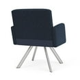 thumbnail image 3 of Willow Lounge Reception Swivel Guest Chair / Silver Steel / Blue / Dark Blue, 3 of 5