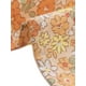 thumbnail image 5 of BLUSA DE BOTONES PARA MUJER INSPIRE CHIC, MANGA CORTA ABULLONADA, CUELLO VOLTEADO, ESTAMPADO FLORAL, TOP DE ALGODÓN M NARANJA, 5 of 5
