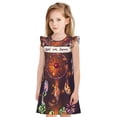 thumbnail image 1 of Vsdgher Belle Attrape-Rêves1 pour Filles Chemises de Nuit Manches Courtes à Volants Robe de Nuit Vêtements de Nuit Pyjamas pour Fête Pyjama-Petit, 1 of 6