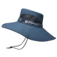 thumbnail image 1 of Sombrero de pesca Nikou algodón poliéster transpirable verano azul marino, 1 of 12