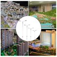 thumbnail image 4 of 10Pc Double Head Street Light Etype For Sand Table Architectural Model Landscape Warm Light 1:200 Shenzhuyue, 4 of 9