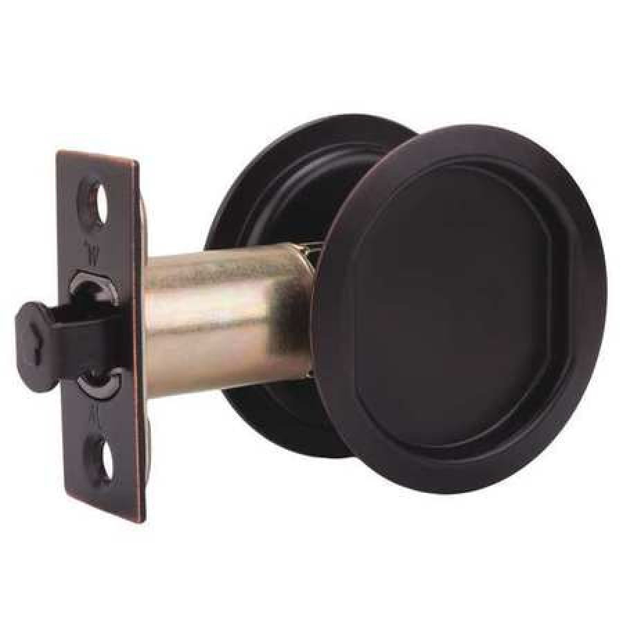 Weslock 00627x1x1 Round Passage Pocket Door Lock With Adjustable