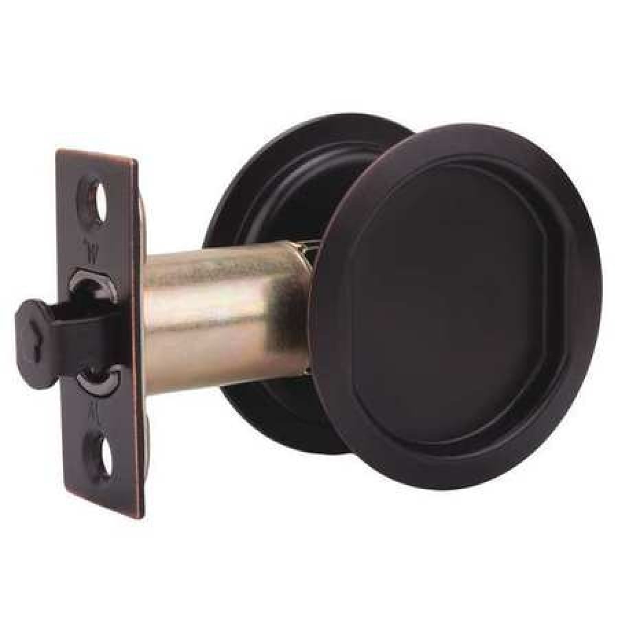 Weslock 00627x1x1 Round Passage Pocket Door Lock with Adjustable