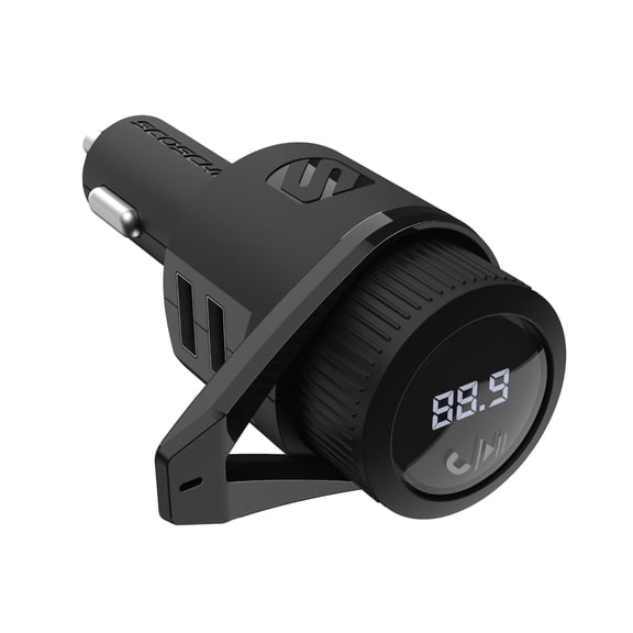 Scosche BTFM5 Wireless Car Kit w/ Digital FM Transmitter & Dual 12W USB Charging Ports 1 Count