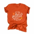 thumbnail image 2 of AOOCHASLIY Thanksgiving Day Women Tops Women's Casual Thanksgiving Print Pullover Short Sleeve T-Shirt Tops Shirt, 2 of 5