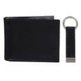 thumbnail image 1 of Set de tarjeteros minimalistas Calvin Klein de piel negra, 1 of 7