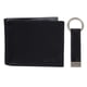 thumbnail image 1 of Set de tarjeteros minimalistas Calvin Klein de piel negra, 1 of 7