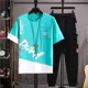 thumbnail image 3 of Ropa para hombre, pantalones deportivos estampados, conjuntos de pantalones gráficos, camisetas para correr, novedad en chándal a juego de alta calidad para hombre, 3 of 5