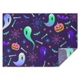 thumbnail image 1 of Halloween Table Cover Wrinkle Resistant Washable Tablecolths Table Covers Pumpkin Spooky Rectangle Table Cover for Dining Kitchen Restaurant Birthday, 1 of 1