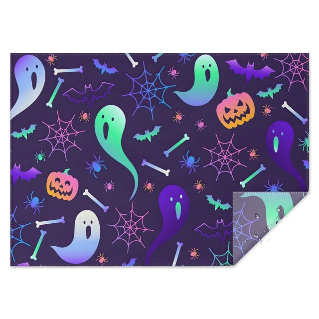Halloween Table Cover Wrinkle Resistant Washable Tablecolths Table Covers Pumpkin Spooky Rectangle Table Cover for Dining Kitchen Restaurant Birthday