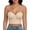 Beige, variant on Exerin Women's Longline Strapless Bra Anti Slip Bustier Underwire Full Coverage Corset Top(32DDD,Black)