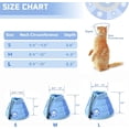 thumbnail image 4 of Collar isabelino anti-mordeduras para gatos, collar protector para perros, gatos y cachorros, protector ajustable para el cuello contra lesiones en gatos, perros y conejos., 4 of 5