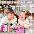 thumbnail image 4 of LINXUXIE Mini Karaoke Machine for Kids, Wireless Pink Microphone Toys for Toddlers, Birthday Gifts for 3-5 5-8 Year Old, 4 of 7