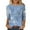 Blue, variant on IROINNID Polyester Long Sleeve T Shirt for Women Comfy Printed T-shirt Mid-length Blouse Round Neck Tops,Gray