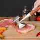 thumbnail image 3 of Meat Hammer, Heavy Duty Meat Tenderizer, Steak Hammer with Wood Handle and Food Grade Zinc Alloy, 2 in 1 Kitchen Mallet, 26 CM, 3 of 4