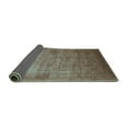 thumbnail image 2 of Ahgly Company Indoor Round Oriental Turquoise Blue Industrial Area Rugs, 7' Round, 2 of 4