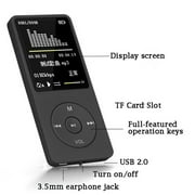 dfutuy 70 Hours Playback MP3 MP4 Lossless Sound Music Player FM Recorder Card Up to 128GB 2025 Sale