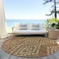 thumbnail image 6 of Addison Rugs Chantille Indoor/Outdoor Transitional Diamonds Paprika Washable Round Rug, 8' x 8', 6 of 6