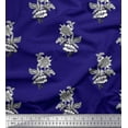 thumbnail image 1 of Soimoi Rayon Fabric Leaves & Floral Block Decor Fabric Printed Yard 56 Inch Wide, 1 of 3