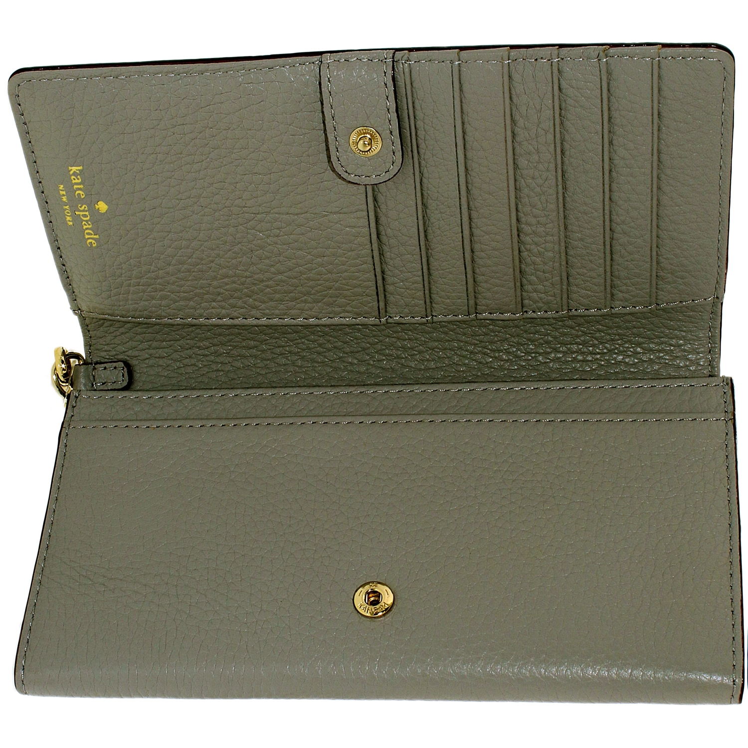 Kate Spade Women's Cobble Hill Rae Leather Wristlet Baguette - City Fog