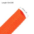 thumbnail image 2 of Uxcell 1 Count Braided Cable Sleeves, PET Heat Shrinkable Cord Protector Orange 3/8inch x 33ft, 2 of 7