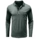 thumbnail image 2 of Blusa y camisa de manga larga con cuello vuelto para hombre, estilo casual, con bloques de color, de poliéster y manga larga., 2 of 5