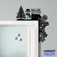 thumbnail image 2 of Handmadetneonsign Merry Christmas Door Corner Sign, Snowman Metal Door Topper, Skate Shoes Home Decor 046628, 2 of 3