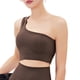 thumbnail image 1 of Guardurnaity Sujetador deportivo Fitness Top Gym Outfit Diseño sexy Multiusos Running Recortado Transpirable High Impact Crop Athletic Ropa interior Café/XL, 1 of 6