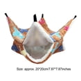 thumbnail image 2 of Methold Hamaca para ratas, cama colgante de Material Premium, colores surtidos, suministros para mascotas de lana para hámster, ardilla, estrella de Type3 NO3 Methold PT003582-04, 2 of 6