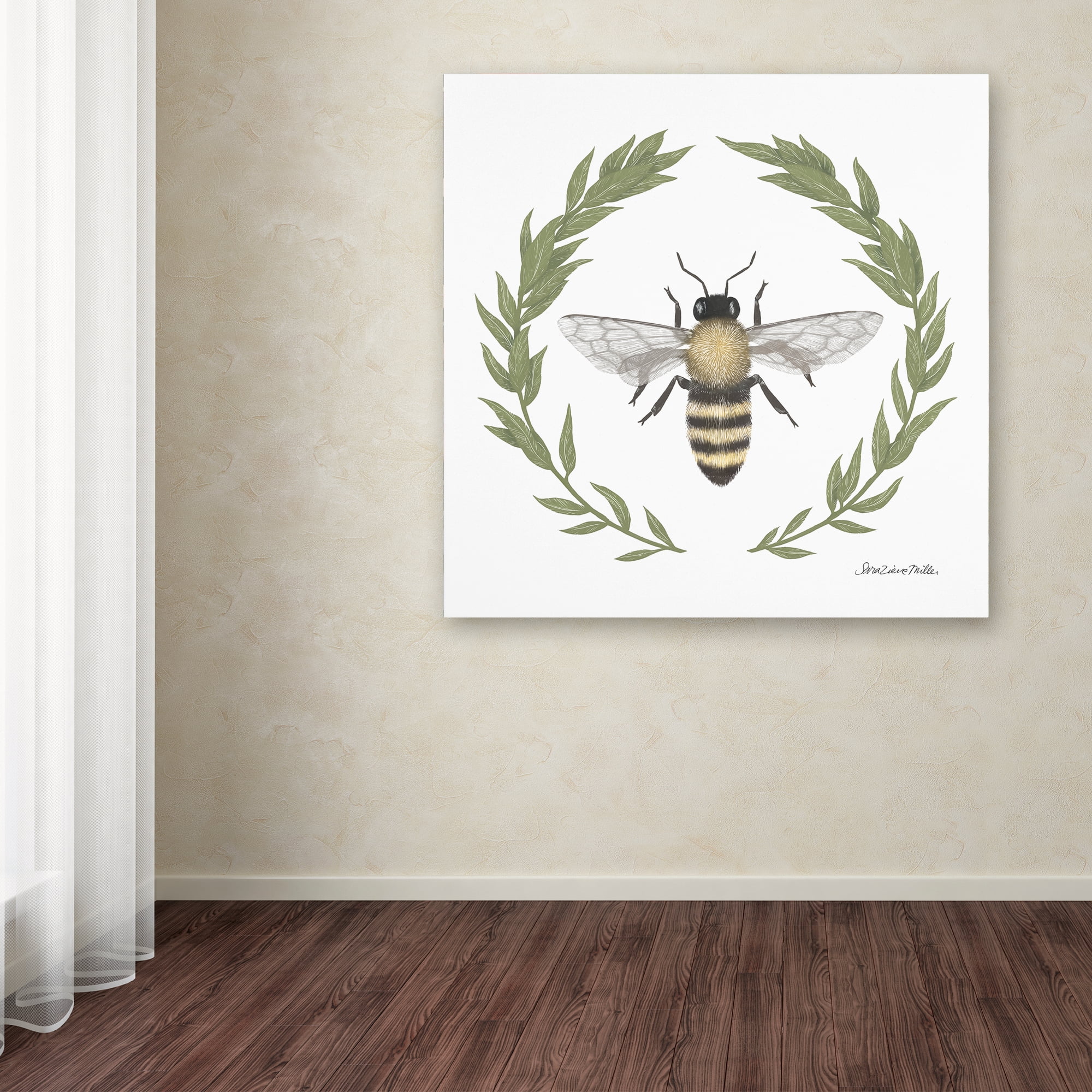 Trademark Fine Art 'Happy to Bee Home I' Canvas Art by Sara Zieve Miller
