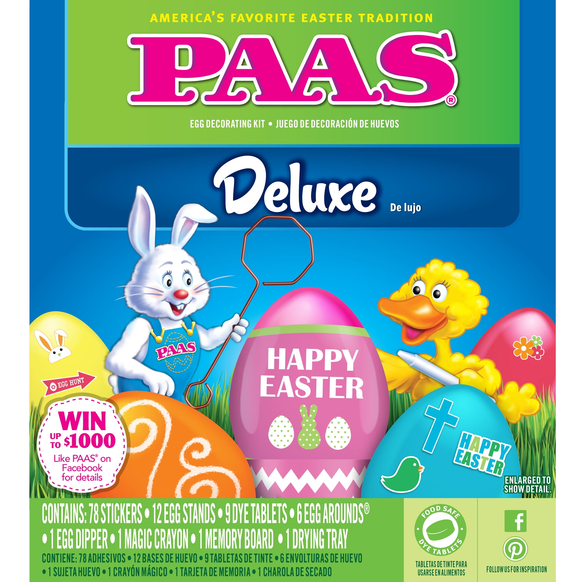 Details about   Paas Egg Decorating Kit Deluxe Egg Coloring Kit New 