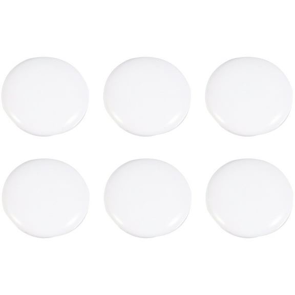 IBASETOY 6Pcs Smooth Surface White Cabinet Door Knobs for Home Use